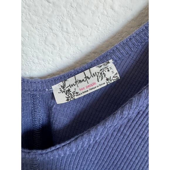 Free People Intimately Flow Tank Top Blue Purple Casual Womens Sise Medium - Picture 3 of 5